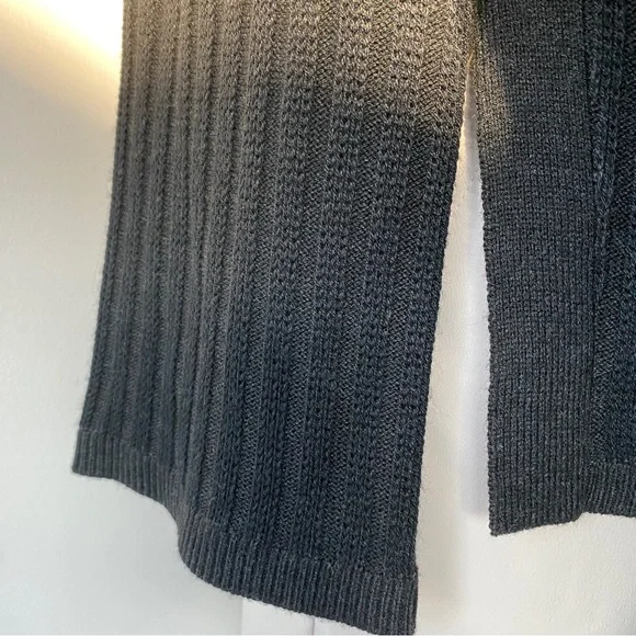 Smartwool Shadow Line V-Neck Ribbed Wool Sweater - S - Picture 10 of 13